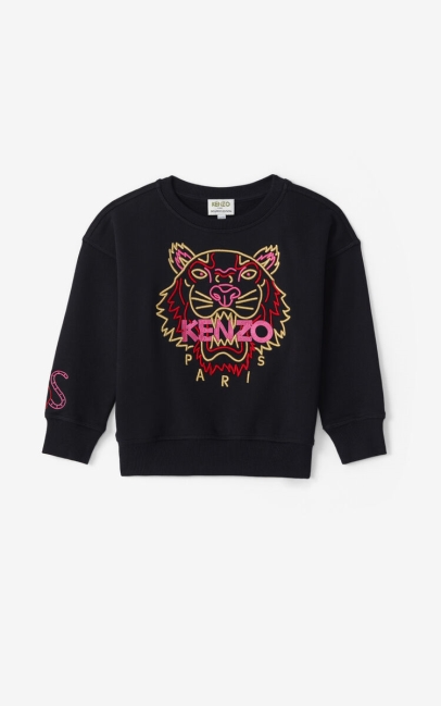 Kenzo Kids Tiger Sweatshirt Black